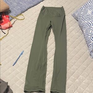 Aerie Olive Green Flared Leggings